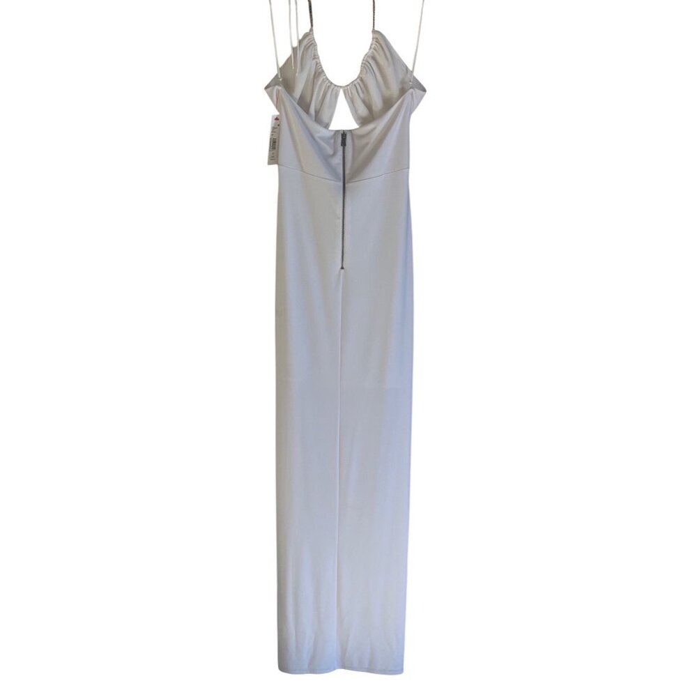 Alice + Olivia Valli Off-White Cut-Out Maxi Dress Size 6, Elegant & Rare - Picture 13 of 16